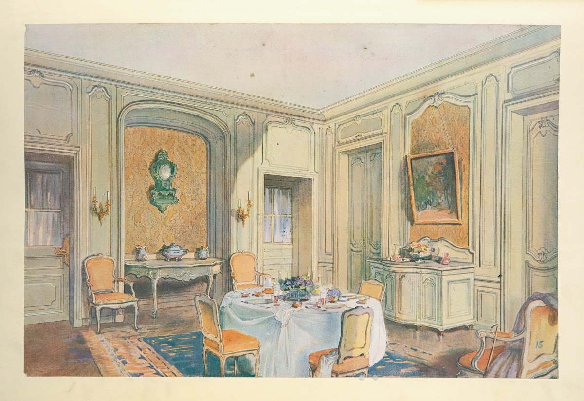 Salle a manger Louis XV dordonnance simple 1907
