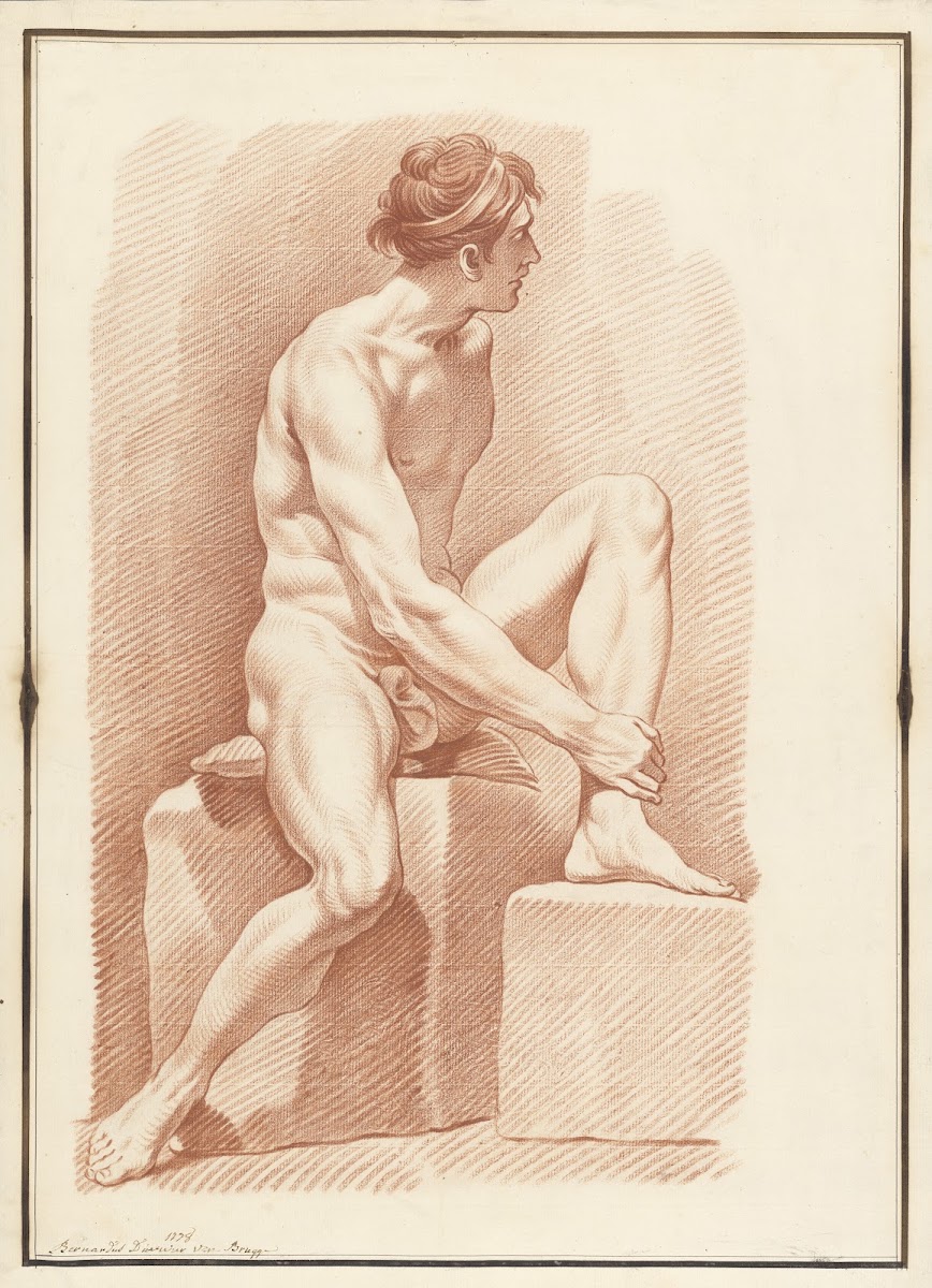 Seated male nude 1778