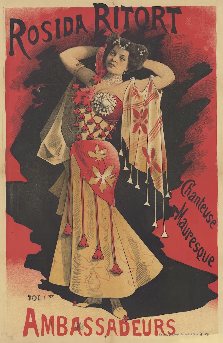 Rosida Ritort chanteuse mauresque Ambassadeurs 1890