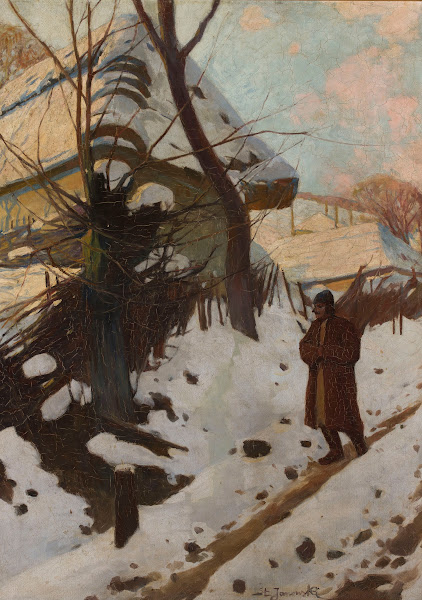 Village in wintertime