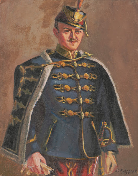The Hussar  James C Kulhanek self portrait 1937