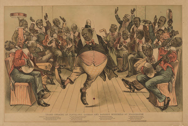 Grand opening of Cleveland Gorman and Bayards minstrels at Washington 1895