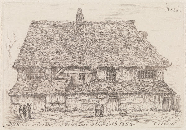 Old House In Peckham In Reigh Queen Elizabeth 1850