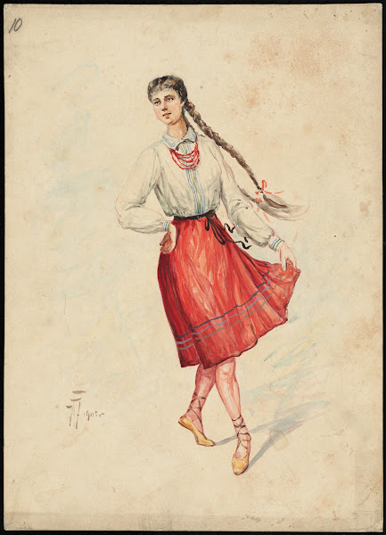 Unidentified Italian opera costume design plate 10 1905