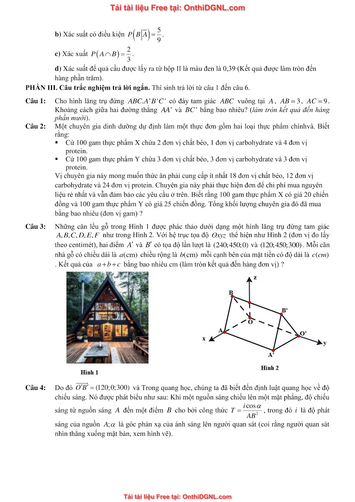32 đề phát triển minh họa môn toán - có đáp án