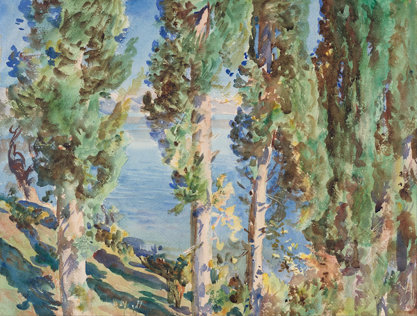 Corfu Cypresses 1909