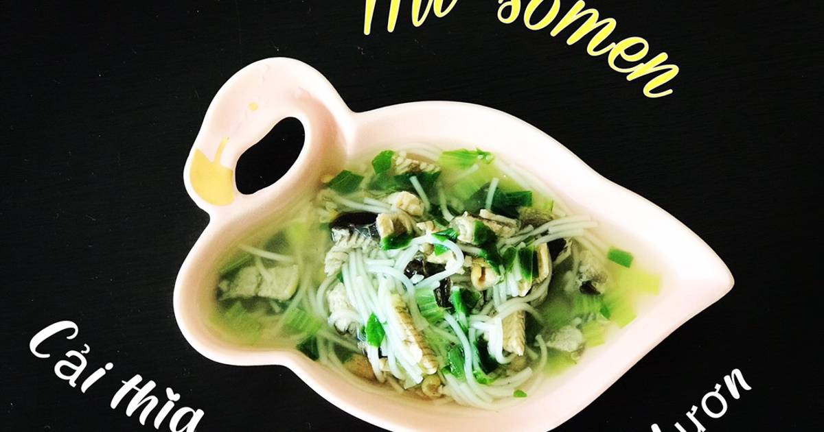 Mì somen lươn cải thìa