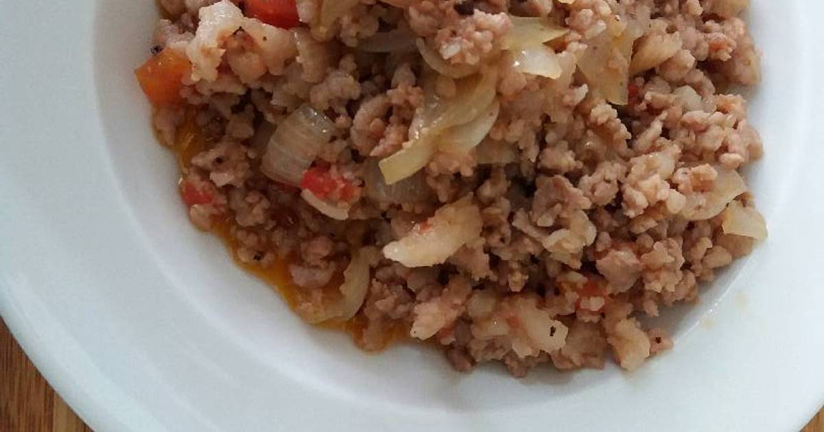 Thịt xay sốt cà chua cho bé