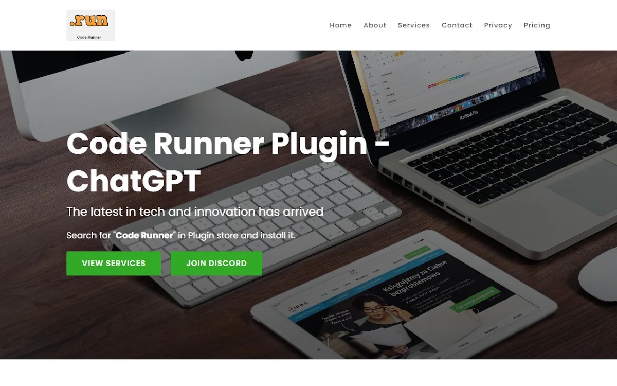 Captura de Code Runner - ChatGPT Plugin