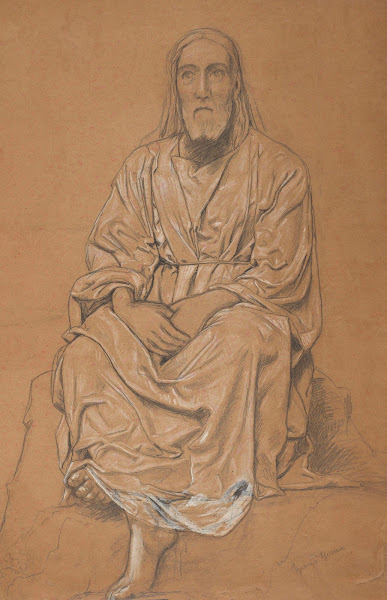 Christ Depicted in a Seated Position 1885   1890
