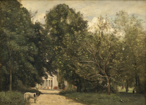 The Entrance to M Dubuissons Villa at Brunoy 1868