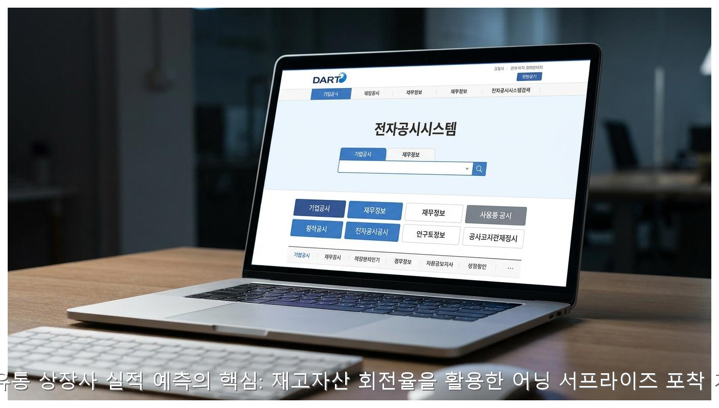 의류·유통 상장사 실적 예측의 핵심: 재고자산 회전율을 활용한 어닝 서프라이즈 포착 가이드 핵심 안내 및 분석 인포그래픽 (7)