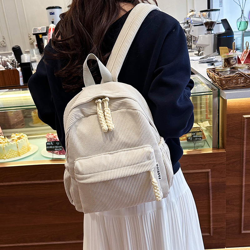Large PU Backpack, lightweight, solid color