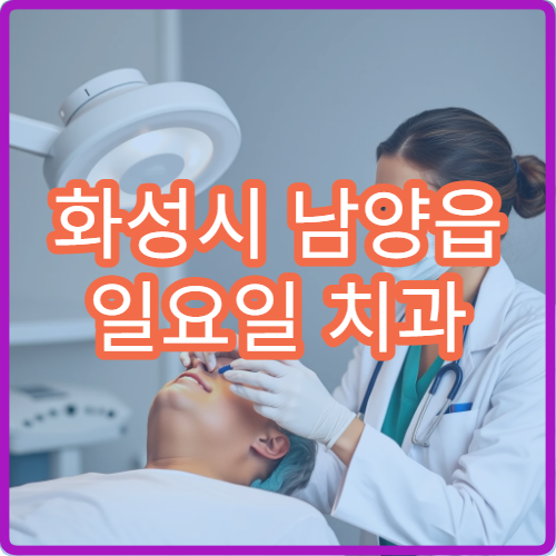 화성시 남양읍 일요일 치과 진료 병원 안내 오늘 치과 위치 정보