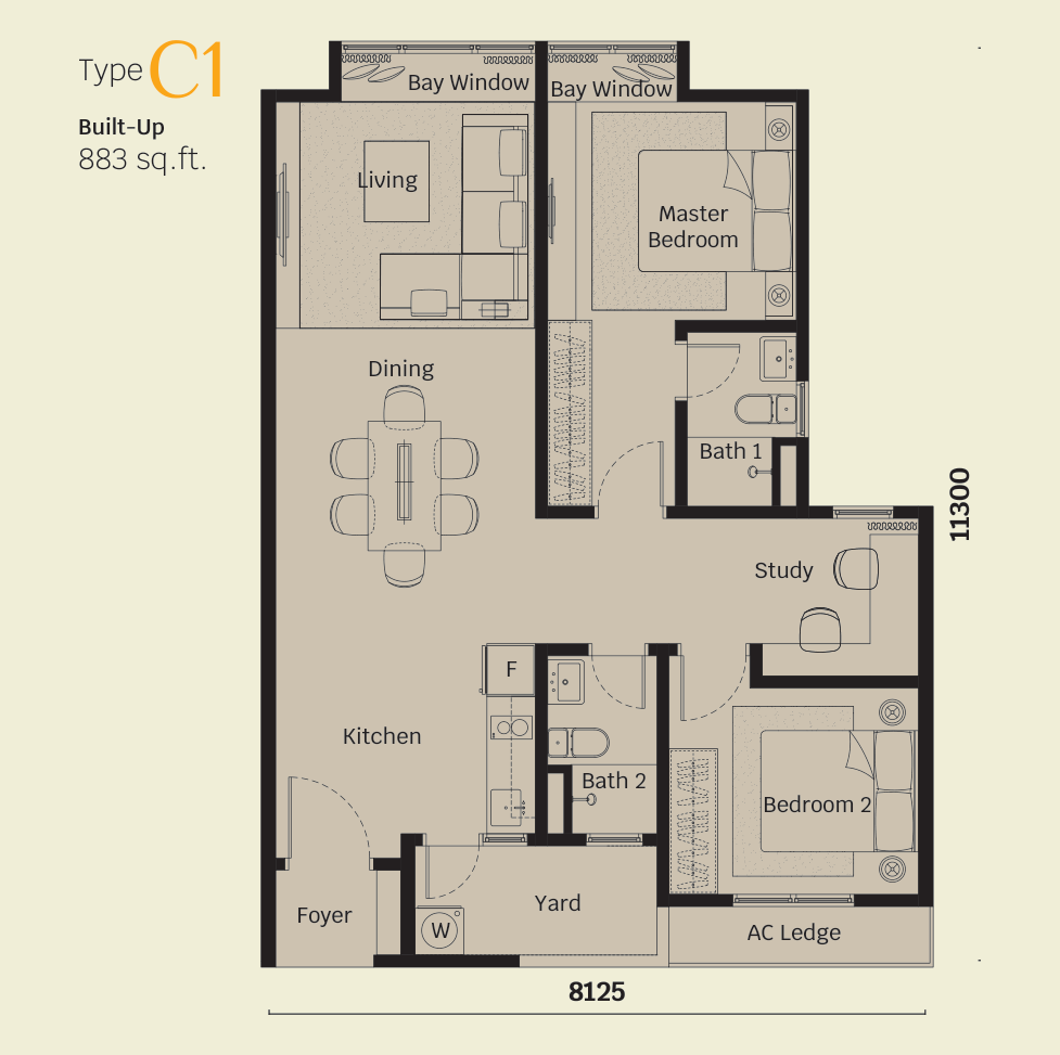 Helix 2 PJ South floor plan