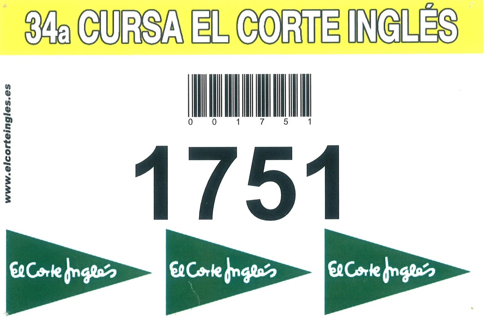 Dorsal de Cursa ECI
