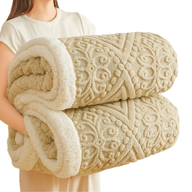 European living blanket with relief pattern