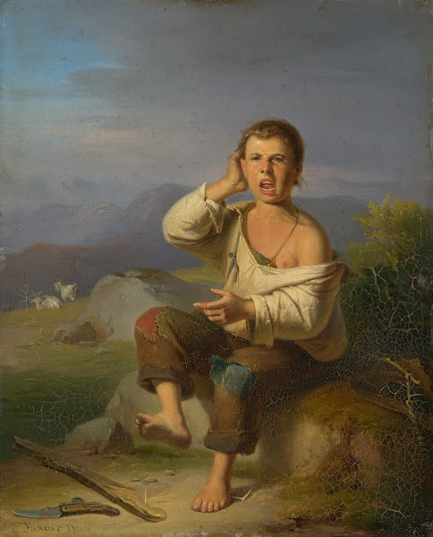Injured shepherd boy 1844