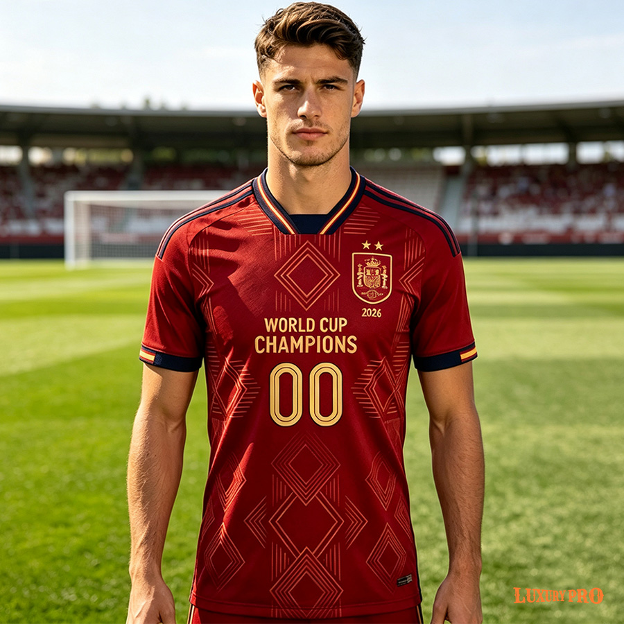 AOP MEG Raglan Straight V-Neck Football Jersey