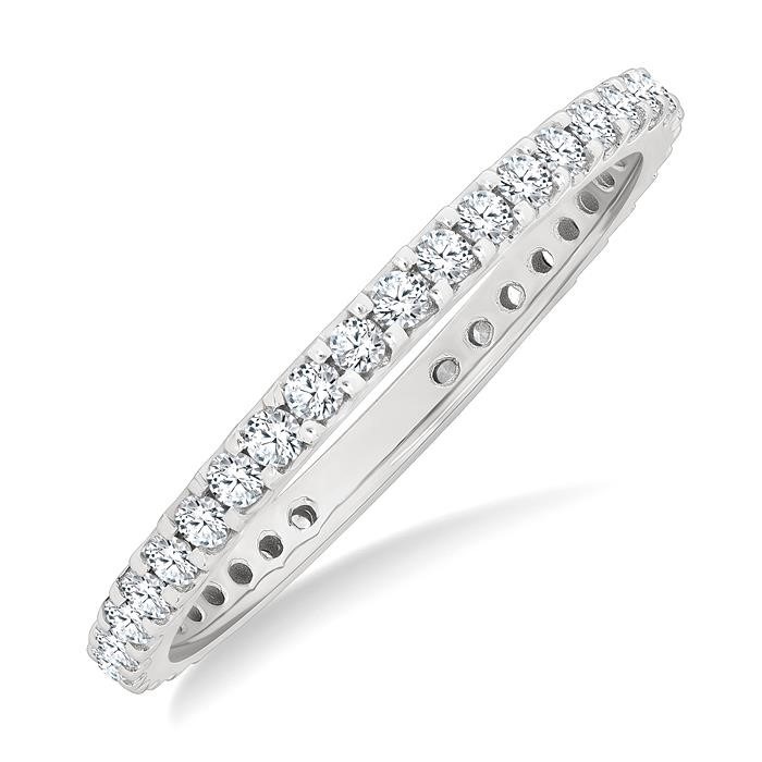 Round Shape Eternity Diamond Wedding Band 33533DHFGWG