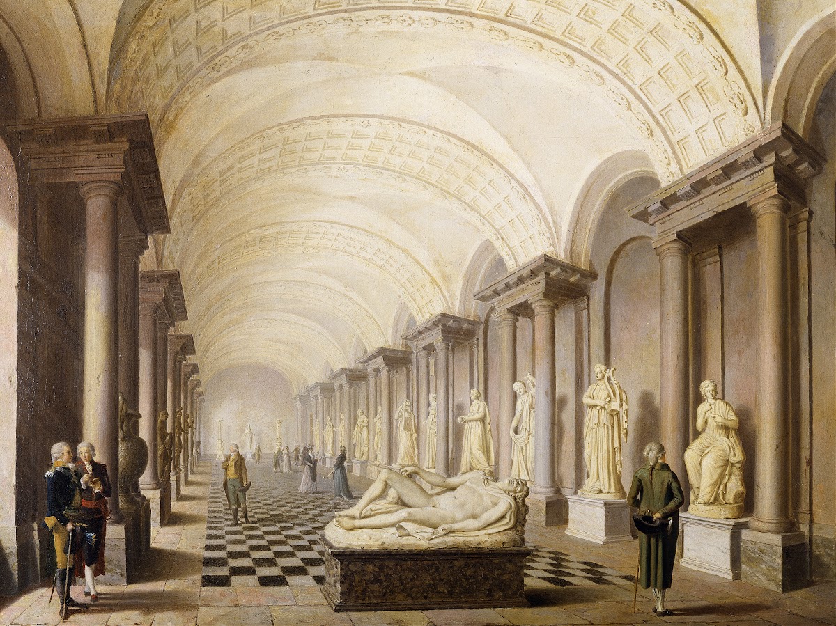 The Gallery of the Muses in the Royal Museum at the Royal Palace Stockholm 1796