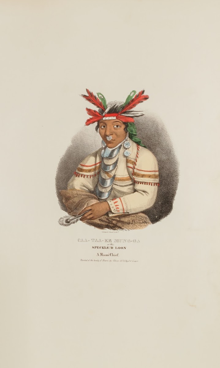 CAA TAA KE MUNG GA or the Speckled Loon A Miami Chief 1835