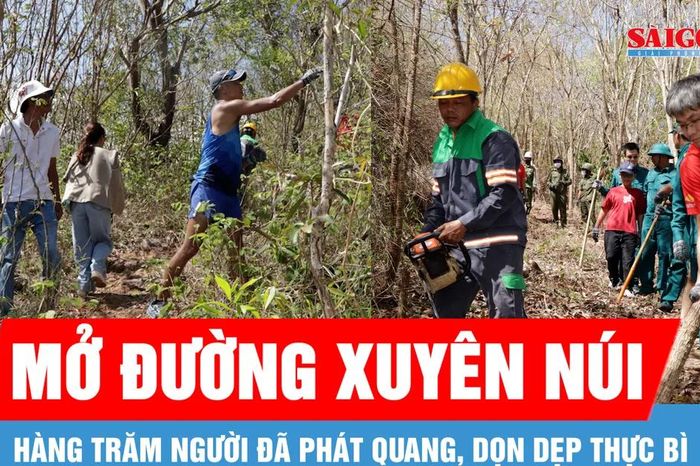 Hoàn thành việc mở đường xuyên núi Lớn – Vũng Tàu - Báo Sài Gòn Giải Phóng