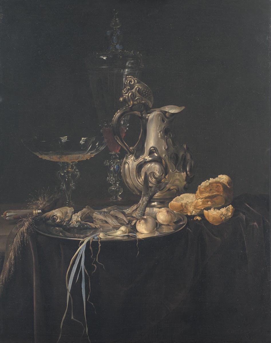 Still Life Breakfast Piece With A Silver Jug 1657