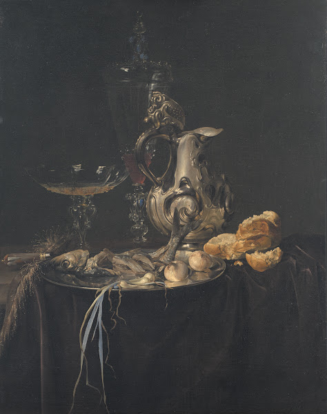 Still Life Breakfast Piece With A Silver Jug 1657