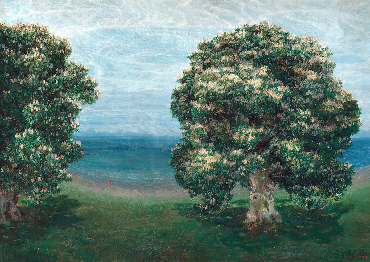 Blühende Kastanien 1900