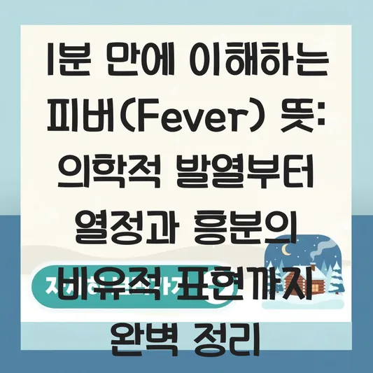 피버(Fever) 뜻: 의학적 발열부터 열정과 흥분의 비유적 표현까지 예문 정리 대표 이미지
