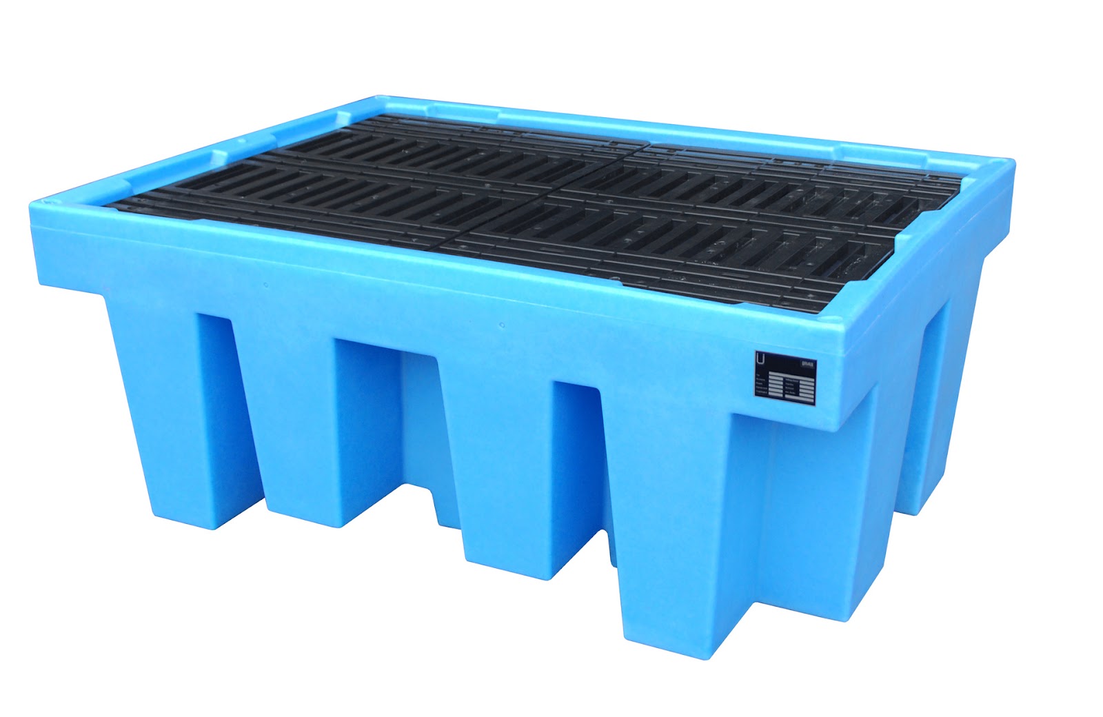GREEN-LINE PE-opvangbak WP-PE 1/11, van robuust polyethyleen, blauw