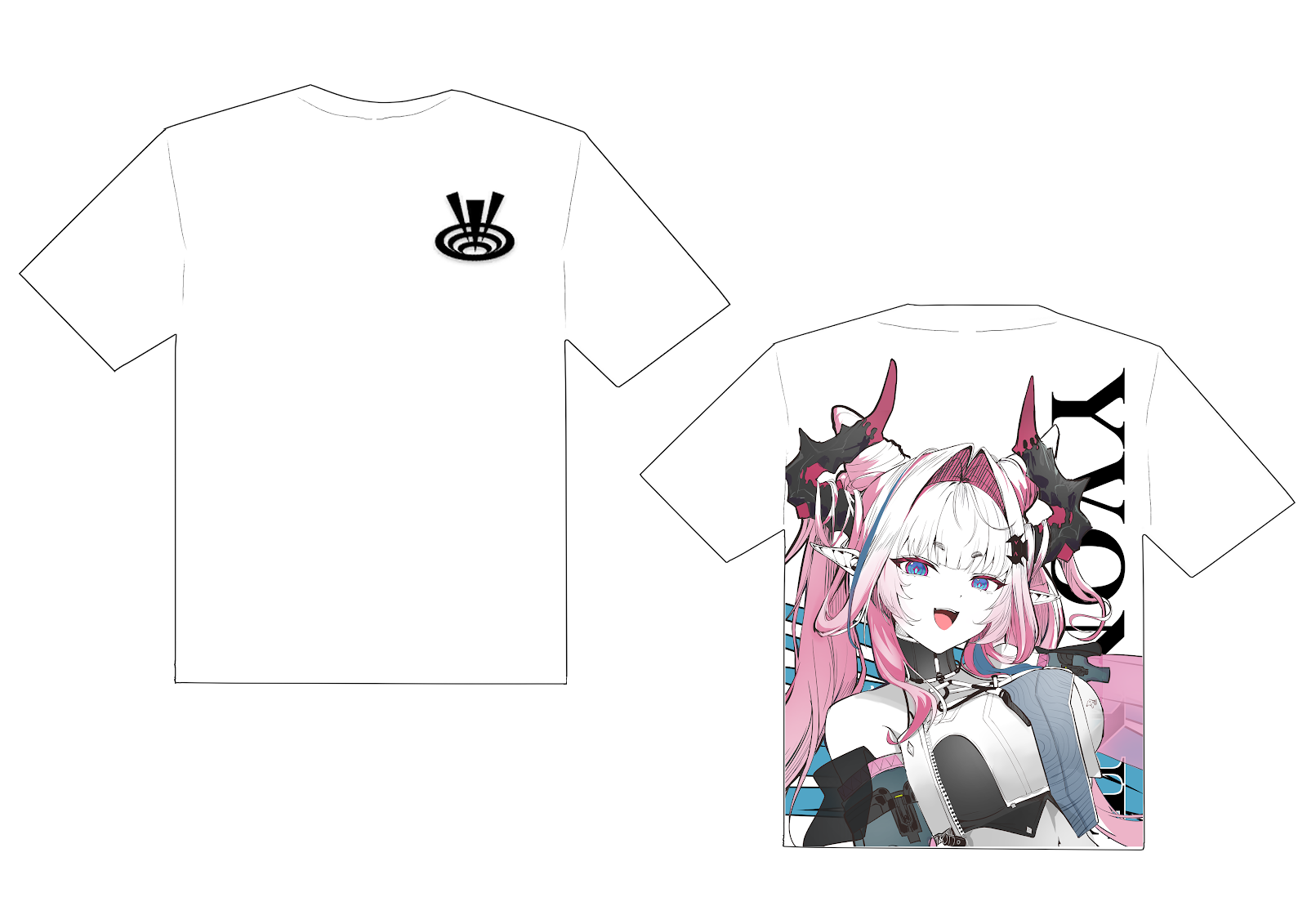 T-Shirt Yvonne White by Karbiter ( Yuki Azuya )
