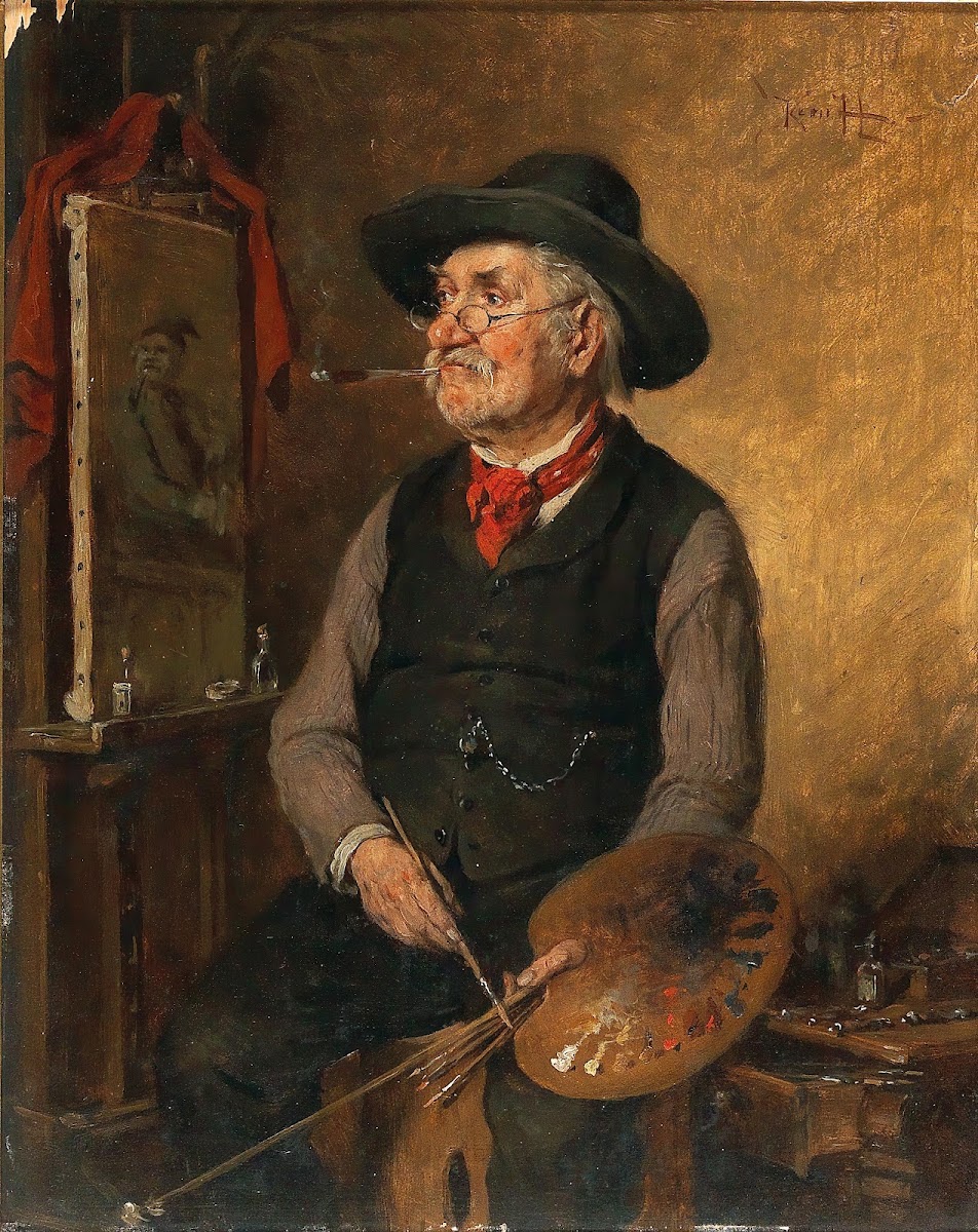 A Painter At The Easel