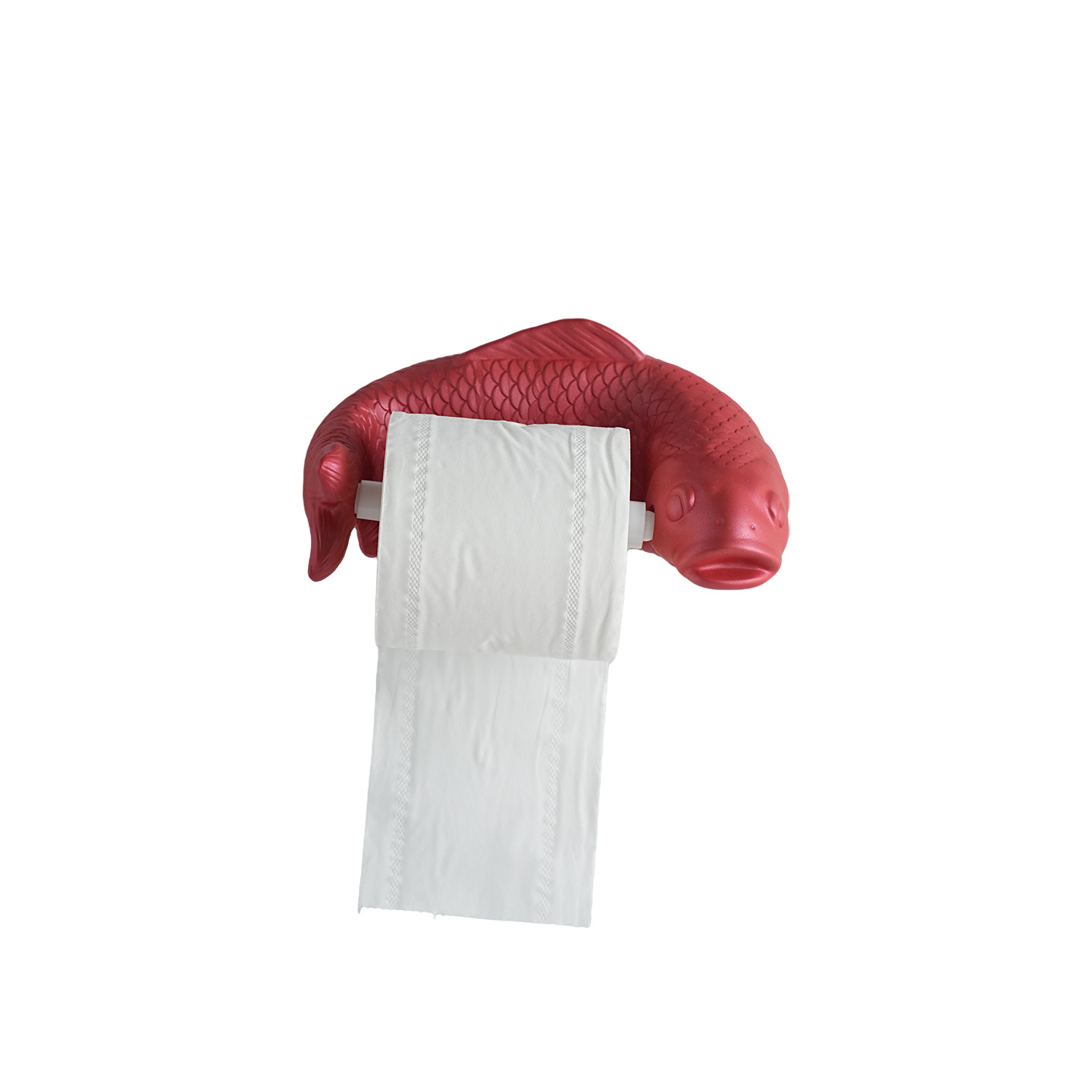 Carp Paper Holder, wall-mounted, multicolored