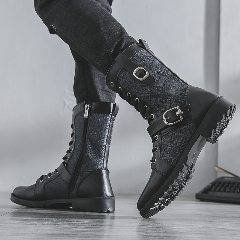 Men's British style ankle boots, lined