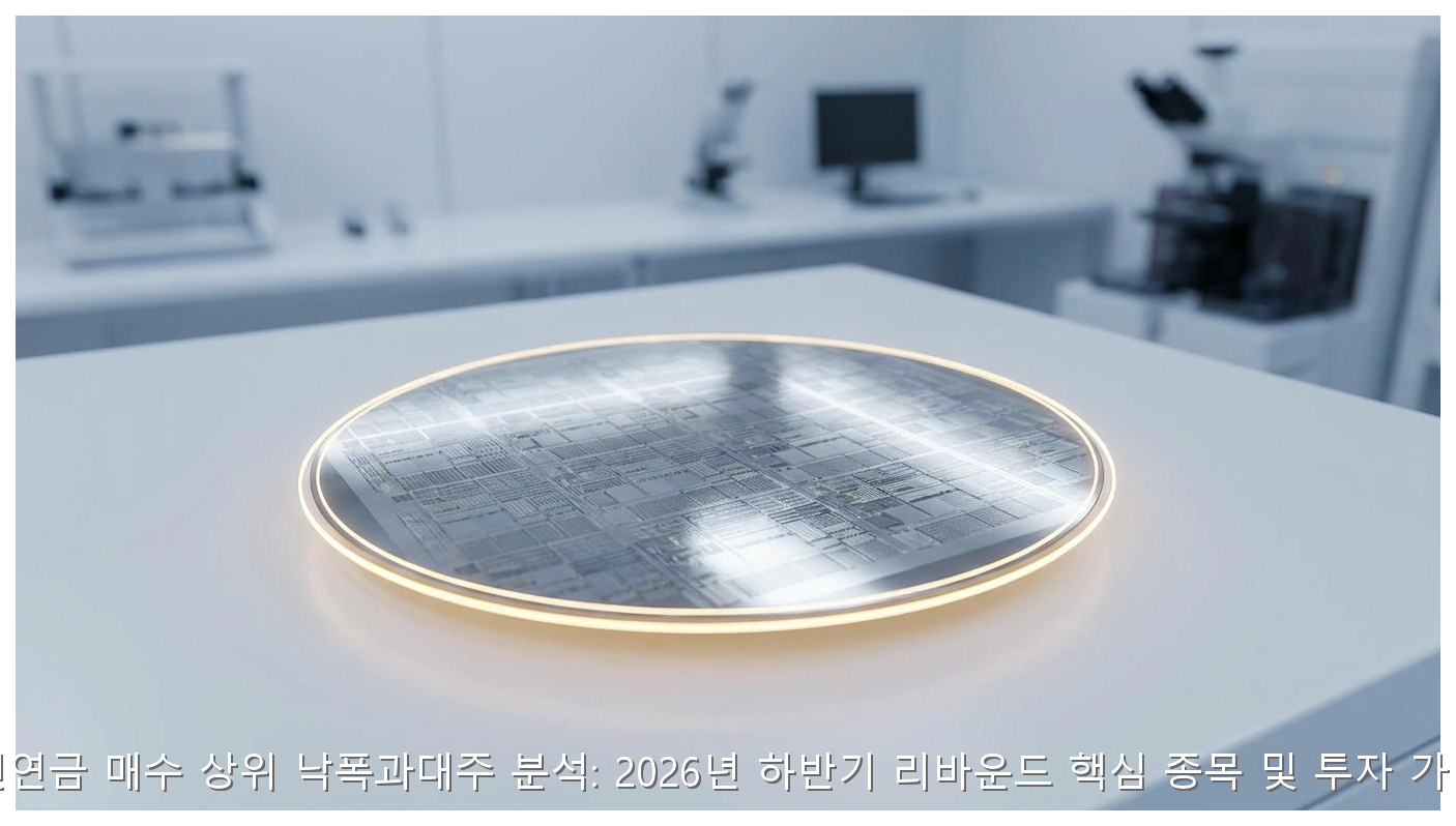 국민연금 매수 상위 낙폭과대주 분석: 2026년 하반기 리바운드 핵심 종목 및 투자 가이드 핵심 안내 및 분석 인포그래픽 (5)