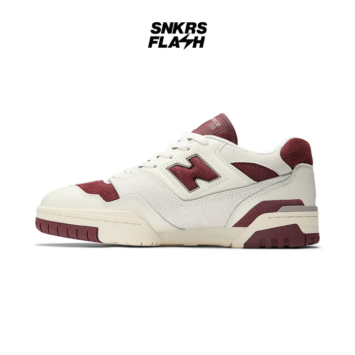 NEW BALANCE 550 SEA SALT CLASSIC CRIMSON - Size 39.5