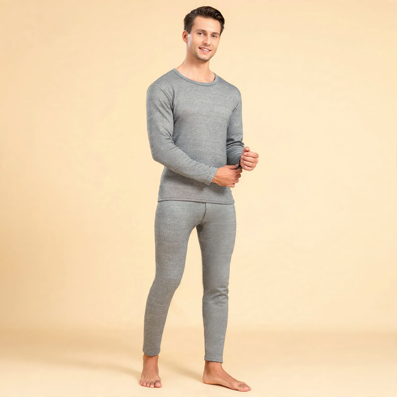 Thermal underwear set, warming, round neck