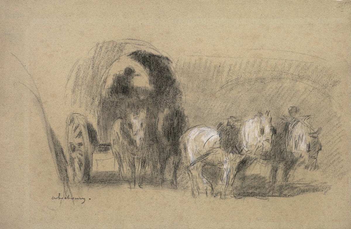 Un Chariot de farinier A Millers Carriage c 1895