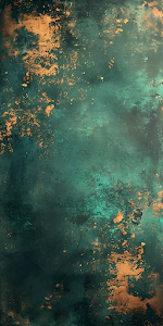 Aged Verdigris Patina Texture with Oxidized Copper Splatter