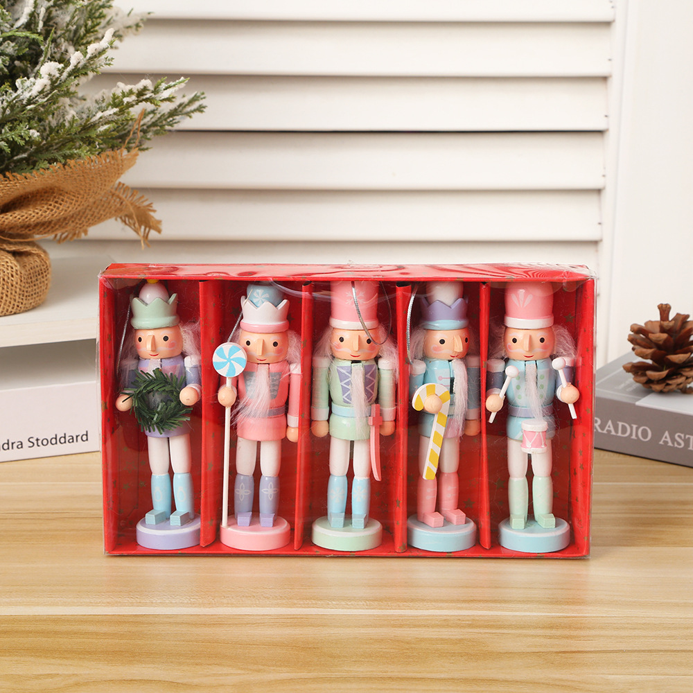 Wooden Nutcracker Ornament, 12 cm