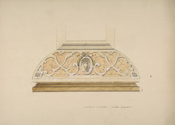 Design for the decoration of the stairway in the Chateau dOgnon of M deMachy Ois