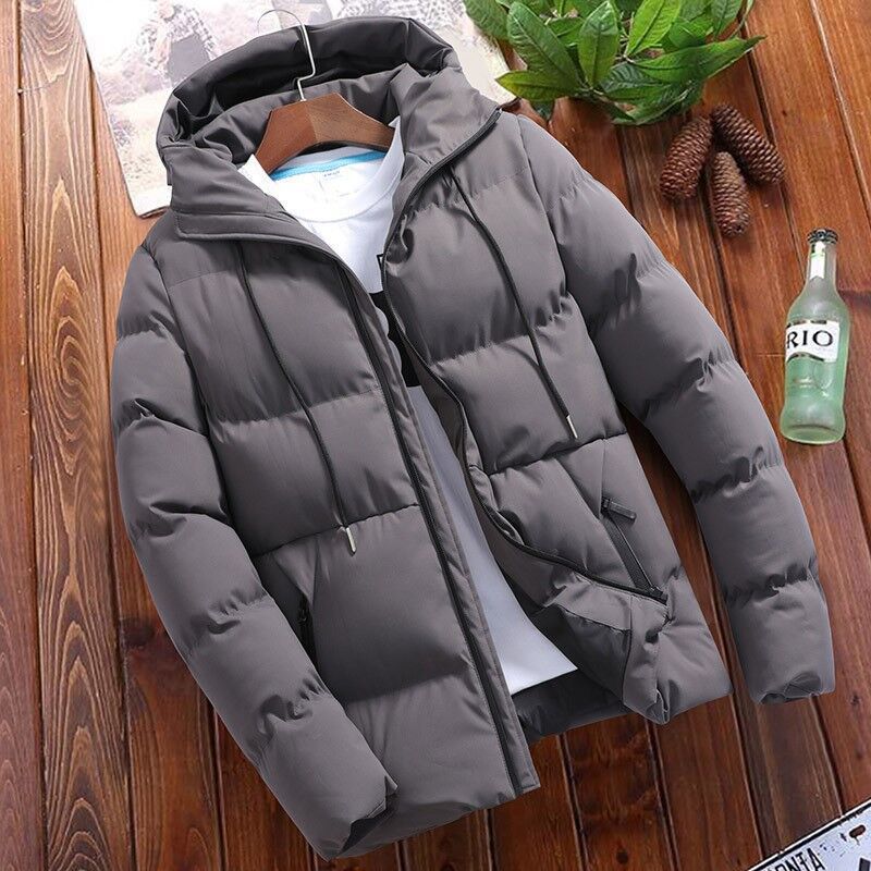 Casual Men's Winter Jacket with Hood