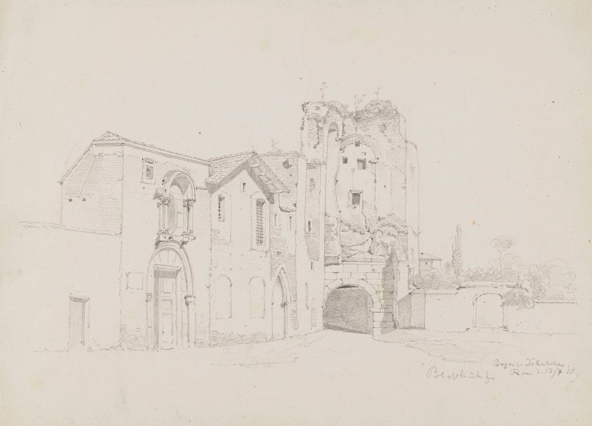 Arch of Dolabella and Silanus in Rome 1855