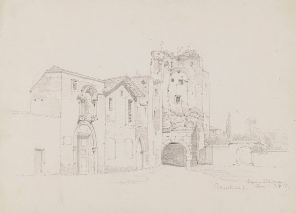 Arch of Dolabella and Silanus in Rome 1855