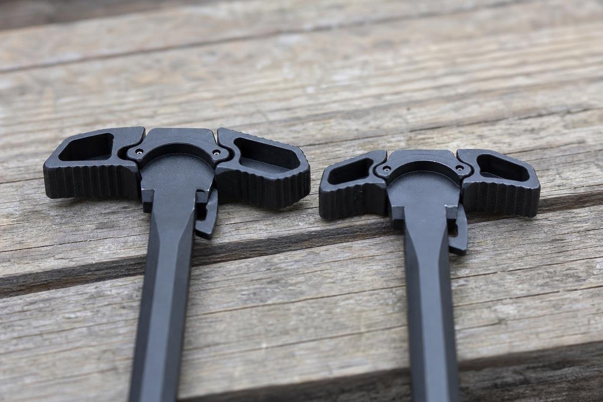 AR-15 charging handle types standard vs extended comparison