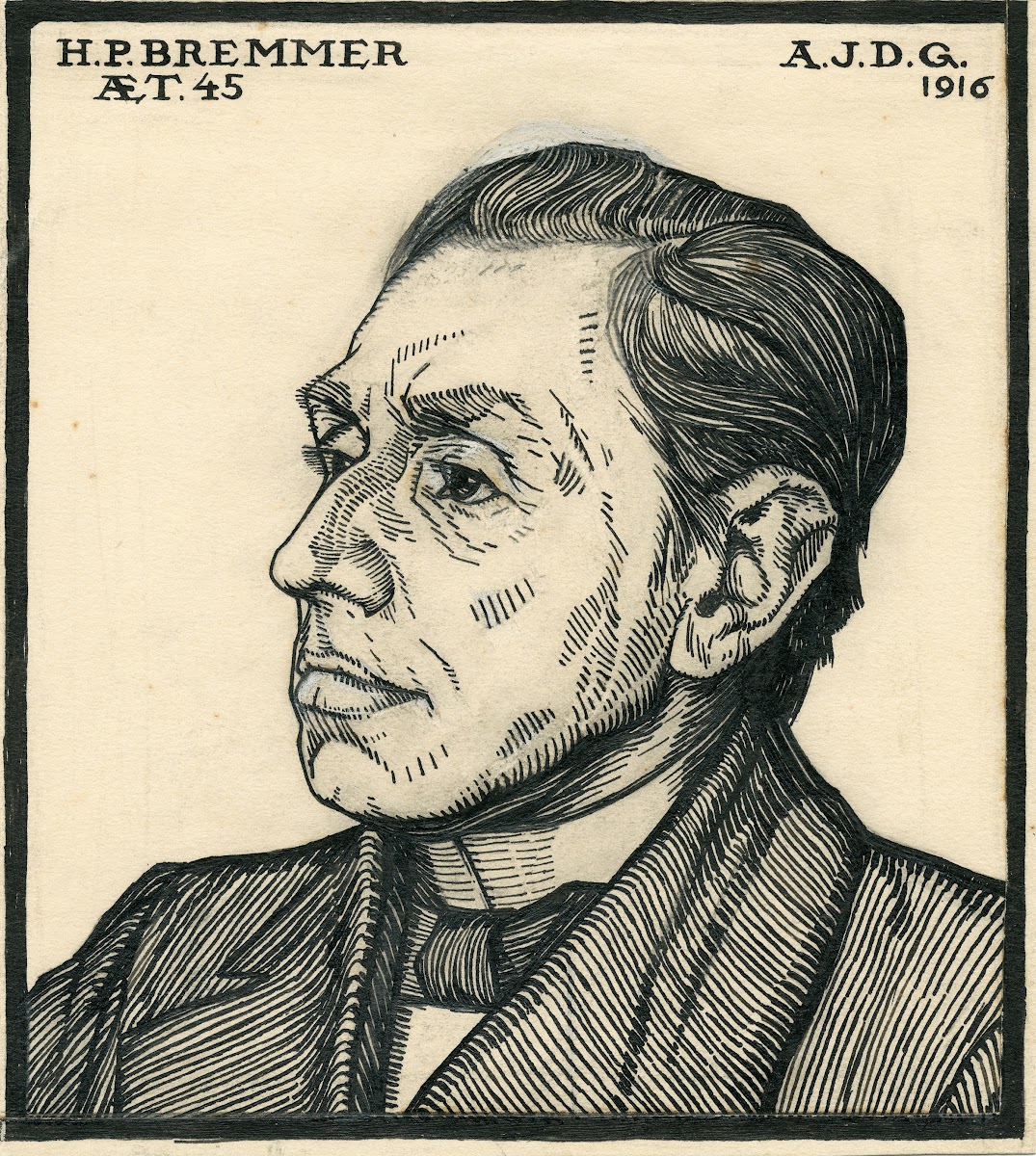 Portrait of the art historian HP Bremmer 19th century