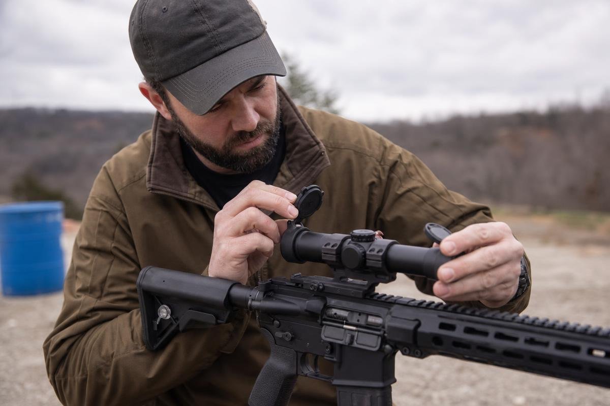 AR-15 home defense and ranch rifle setup optic protection