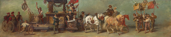 Entwurf zum Festzug 1879  Die Tischler Drechsler und Binder 1879